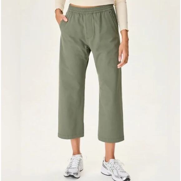 Outdoor Voices RecTrek Cropped Wide Leg Active Pants in Laurel Wreath Size XXXL - Picture 1 of 11